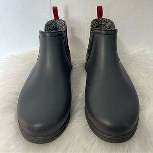 Easy Spirit Serainyday Faux Fur Lined Ankle Rain Boots Size 7 Gray Waterproof